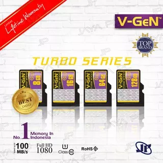 V-Gen Turbo MicroSD UHS-1 8GB Class 10 - 8 GB Memory Micro SD With Adapter