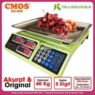 CMOS Timbangan Digital Buah Sayur Laundry 40 Kg DS-40K