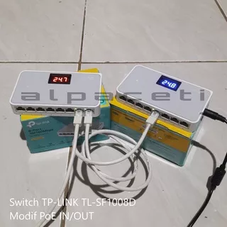 Switch TP LINK TLSF1008 Modif PoE TP-LINK TLSF1008D Switch Hub PoE Modif