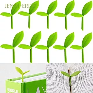 JENNIFERDZ School Supplies Sprout Bookmark Home Office Little Leaves Bookmark Little Grass Bud Reading Student Gifts Silicone Green Bookmarks for Bookworm Book Accessories Grass Buds Bookmark/Multicolor