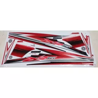 stiker. striping body yamaha 125z dan 125zr warna merah (KODE 125Z 12 RED)