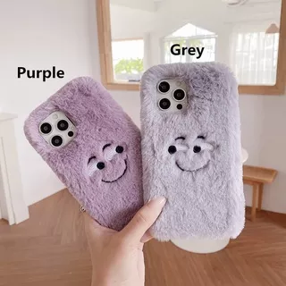 For Samsung Galaxy S21 S21+ S21 Ultra S21 FE S20 S20+ S20 Ultra S20 FE S10 Lite S10+ S6 edge Plus S7 edge S8 S8+ S9 S9+ purple smile expression Warm Soft Case