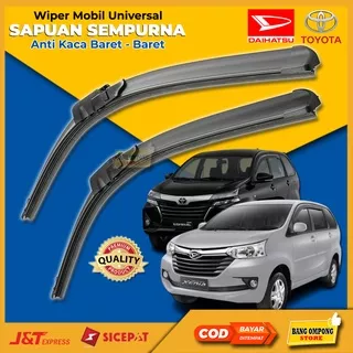 Wiper Kaca Mobil Frameless Universal 2 Pcs Wiper Avanza Xenia Wifer Avanza Karet Wiper Avanza Wipper Avanza Xenia Lama