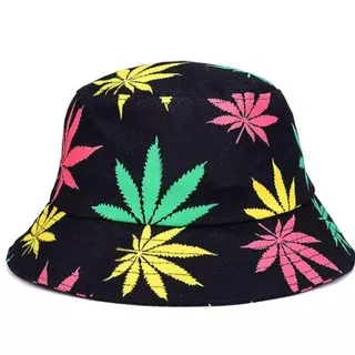 Topi Bucket Distro Marijuana Terbaru Termurah Terlaris Sepanjang Masa/aksesoris/topi laki laki ori