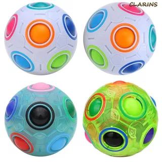 Clarins Spherical Magic Cube Ball Rainbow Football Anti Stress Puzzles Kids Toys