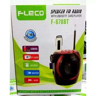 FLECO Speaker FM Radio Bluetooth F-678BT