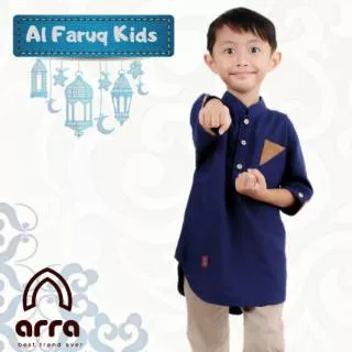 Baju Koko Pakistan Anak Unur 3, 4, 5, 6, 7, 8, 9, 10, 11, 12 Tahun Koko Anak Lengan 3/4 Al Faruq Kids by Arra