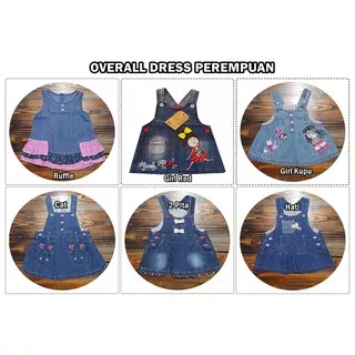 Overall Rok Dress Jeans Anak Bayi Perempuan/ Overall Denim Import 6