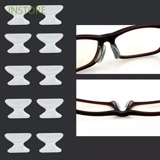 INSTORE Useful Glasses Spectacles Non-slip Silicone Nose Pad 5Pairs Stick on Hot Soft Sticker Anti-Slip/Multicolor