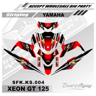 Sticker Striping Decal Full Body Yamaha XEON GT 125 - Sticker Striping Variasi Motor XEON GT 125.SFK.KS.004