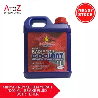 AIR RADIATOR MERAH PETROASIA COOLANT 1L/Air Coolant /air radiator/cairan radiator 1 Liter merah