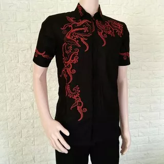 JUAL BAJU BATIK PRIA | BATIK KERJA | BATIK KANTOR | BATIK MODERN | KEMEJA BATIK PRIA MOTIF WAYANG