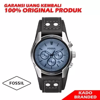 Jam Tangan Pria Fossil CH2564 Coachman Chronograph Black Leather Watch Original Branded Watch