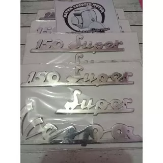 emblem vespa super 150 super bahan tebal