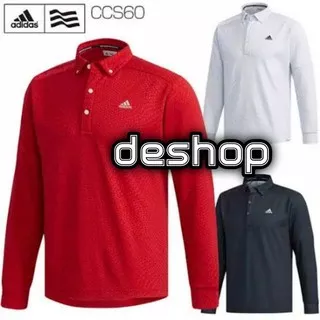 Tshirt - Polo Shirt - Polo Long Sleeve Shirt - Kaos Kerah Lengan Panjang - Baju Kerah Lengan Panjang - Adidas