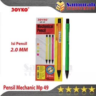 Pensil Mekanik Joyko MP-49 2.0 mm / Mechanical Pencil MP 49 isi 2.0mm / Pensil Cetek isi ulang