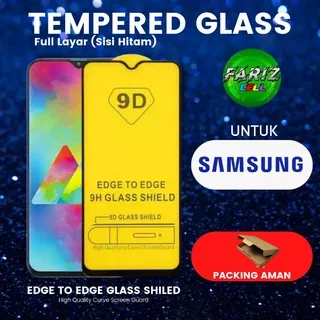 Tempered Glass Screen Protector Samsung Full Cover 5D/HD/9D/21D/88D Anti Gores Pelindung Layar Handphone Tempered Glass Sisi Hitam Samsung A20 A22 4G/5G A30 A30S A31 A32 M21 M22 M30S A30 A50 A50S M21 M30 M31S M51 A51 A52 A10 M10 M10S A02 A02S A03S A12 M12