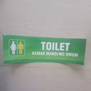 Stiker Toilet Umum / Stiker Toilet Petugas