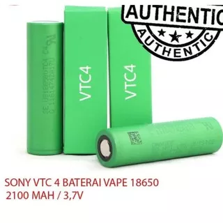 Battery Sony VTC4 18650 2100 mAh - 100% Authentic Baterai Vape