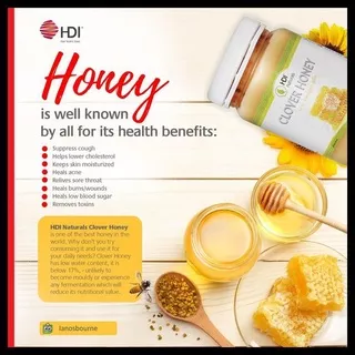 HDI Naturals Clover Honey 1 kg Free Sendok MAdu