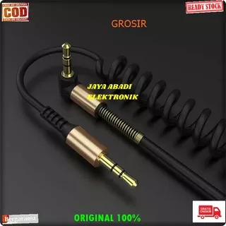 ORIGINAL AUX JACK JEK AUDIO 3.5MM SOUND SISTEM CABLE SPRING SPIRAL HP HANDPHONE MUSIK MUSIC SUARA HEADSET HEADPHONE UNIVERSAL J232 JEK KABEL 3.5MM COWO AUDIO JACK CABLE SPIRAL SPRING L HP HANDPHONE MUSIK SUARA HEADSET UNIVERSAL PUNGSIMULTI SOUND SYSTEM AD