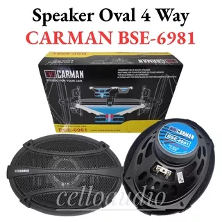 Speaker Oval CARMAN BSE-6981 4 Way Pintu Mobil Carman BSE 6981