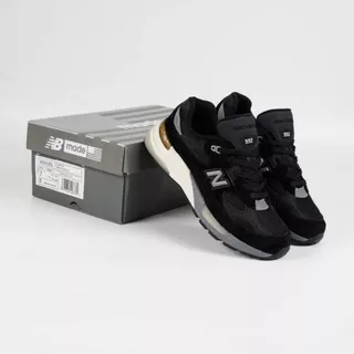 Sepatu New balance M992BL Black Grey 100% ORIGINAL BNIB Free Paper bag+Sock
