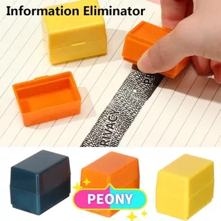 PEONY Fashion Security Stamp Privacy Confidential Seal Self-Inking Guard ID Theft Protect Messy Code Office Supplies Protect Tool Practical Information Eliminator/Multicolor