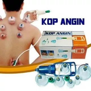 Kop Angin isi 6 Pcs Alat Bekam Badan Pengganti Kerokan  Cupping Kit