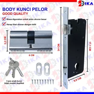 Bodi Kunci Pelor Pintu Stainless l Kunci Body Tanggung Holy / Raveli