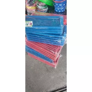 rak sepatu susun 3 bahan plastik tebal,warna hijau,merah,biru