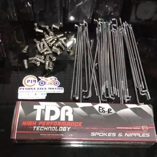 jari-jari TDR chrome original ukuran lengkap ring 14 ,17, 18