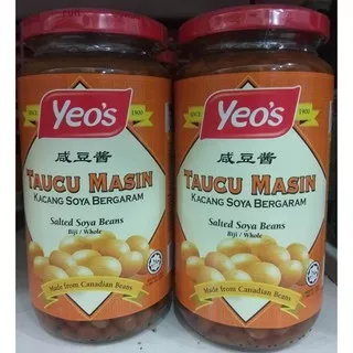 Tauco Yeos Malaysia 450 gr - Tauco Asin - Taucu Masin - Salted Soya Beans