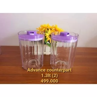 Tupperware toples ADVANCE COUNTERPART 500 ml / 1.3 liter (1) Advan vounter