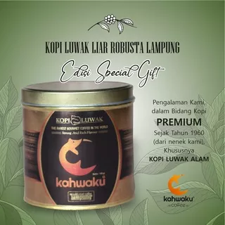 Kopi Luwak Lampung Asli Liar Robusta Coffee Bean Premium Gift 100 Gram
