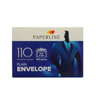 ENVELOPE / AMPLOP PUTIH POLOS PAPERLINE 110 (1 PAK) MURAH