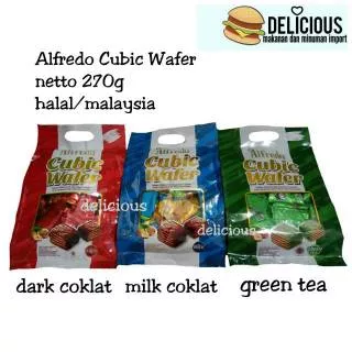 ALFREDO CUBIC WAFER 270G HAZELNUT MILK DARK