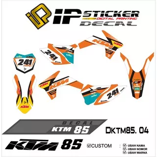 Decal sticker atau full body KTM 85 desain 04