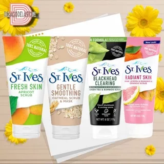 St Ives Fresh Skin Apricot Scrub / St Ives Oatmeal Face Scrub / Pink Lemon / Coffee 170gr