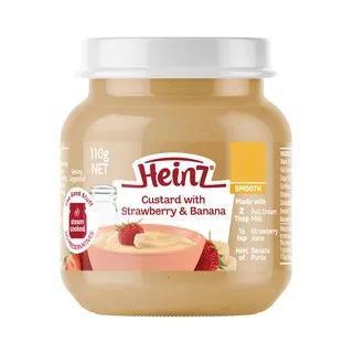 HEINZ Strawberry Banana Custard 110 Gr