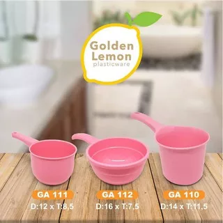 gayung pink cantik  golden lemon / gayung kamar mandi pink