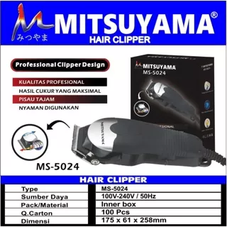 Alat Cukur Rambut Mitsuyama MS 5024 Alat Potong Rambut