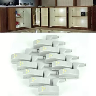 [outdooronsale] 10pcs/Set LED Light For Universal Cabinet Cupboard Hinge Moden Home Kitchen Lamp [HOT SALE]