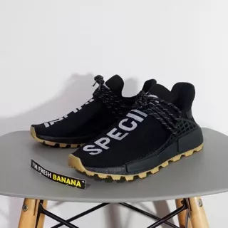 PREMIUM ORIGINAL Sepatu Adidas NMD HUMAN RACE TRAIL INFINITY SPECIES ALL FULL TRIPLE BLACK GREY GUM