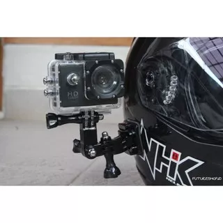 Side Helm Mount Motovlog / Mounting Pinggir Samping Helm Gopro Xiaomi