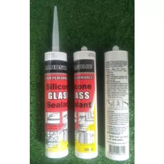 Lem kaca, sealant silicone, silicone glass sealant ( clear/white/black ) Handsome