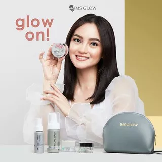 MS GLOW PAKET PERAWATAN WHITENING, ACNE, LUMINOUS, ULTIMATE SERIES | PAKET SKINCARE BONUS SHEET