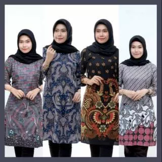 batik atasan tunik atasan batik tunik katun