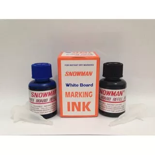 Tinta snowman white board marking ink, refill tinta spidol snowman whiteboard