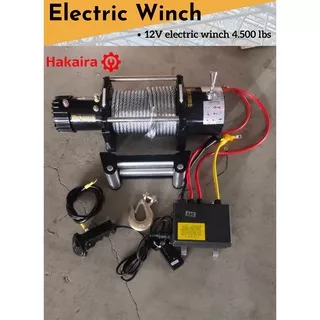 katrol - Electric Winch 12V 4500 lbs - derek mobil elektrik